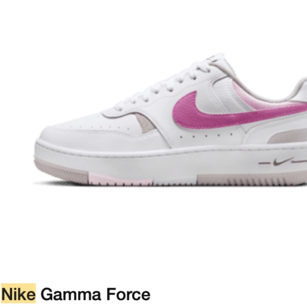 Nike Gamma Force Size 11.5 - White & Pink